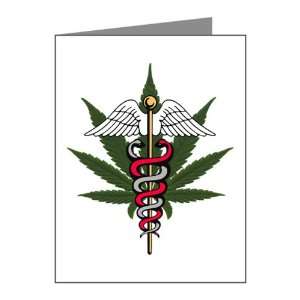    Note Cards (10 Pack) Medical Marijuana Symbol: Everything Else