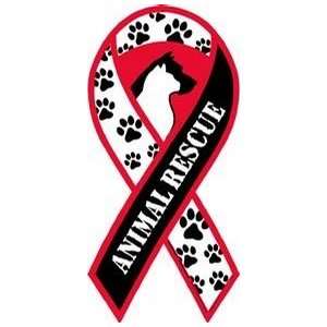  Animal Rescue Awareness Ribbon Magnet Automotive