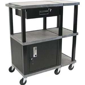  Tuffy Presentation Station with Black Drawer Cabinet Shelf 