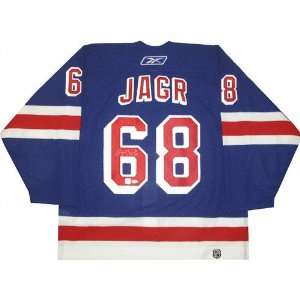  Jaromir Jagr New York Rangers Autographed Blue Reebok 