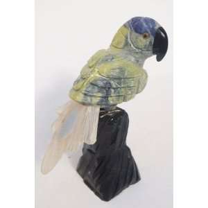  Natural Gemstone Parrot Carving Figurine 4.5 Everything 