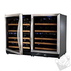 FINITY 100 Multi Zone Wine Cellar  Glass Door with Stainless Steel 