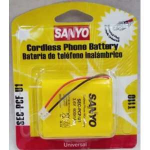 Sanyo Cordless Phone Battery T110 SEC PFC U1 Electronics