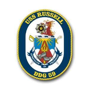  US Navy Ship USS Russell DDG 59 Decal Sticker 5.5 