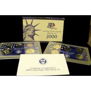  2000 (U.S. Mint) Proof Coin Set Kennedy ++ w/COA 