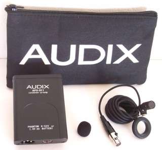 aps 911 condenser preamp audix logo zipper carry pouch manual see our 