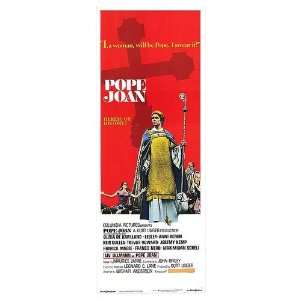 Pope Joan Original Movie Poster, 14 x 36 (1972)