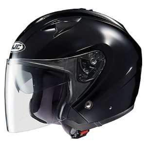  HJC IS 33 Open Face Helmet   Solid Black   Small 