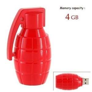  4GB Lovely Grenade Shape Flash Drive (Red): Electronics