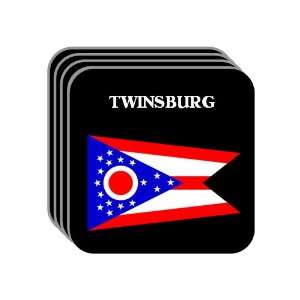 US State Flag   TWINSBURG, Ohio (OH) Set of 4 Mini Mousepad Coasters