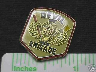 WWII US ARMY 82ND AIRBORNE DEVIL BDE LAPEL PIN RARE  