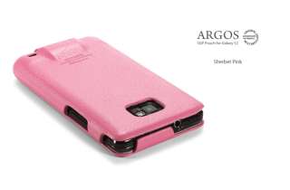 Samsung Galaxy S2(i9100) Leather Case Argos Pink #7733  