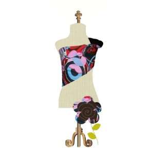 Chic Papoose Pouch Style Baby Sling with Pink/Blue/Red Graphic Print w 