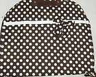Travel Garment Bag Brown with white Dots items in Sasha Closet store 
