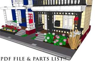 Lego Custom 2 Modular Buildings house #2 INSTRUCTIONS  