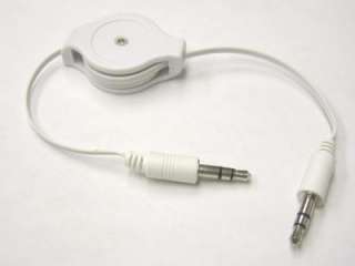 Brand New 3.5MM CAR AUDIO AUX AUXILIARY CABLE FOR IPOD  white