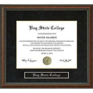  Bay State College Diploma Frame