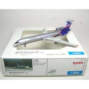  Herpa Wings Aeroflot TU154M Model Airplane: Toys & Games