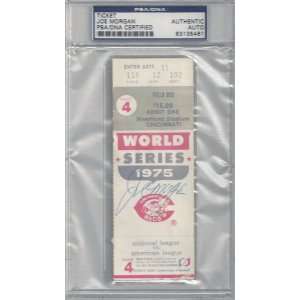  Joe Morgan Autographed 1975 World SeriesTicket PSA/DNA 