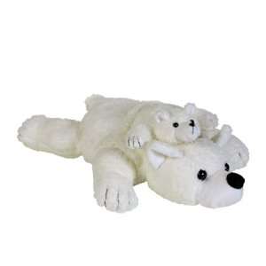 Mama Polar Bear & Baby Polar Bear Hot Water Bottle   Made in Germany 