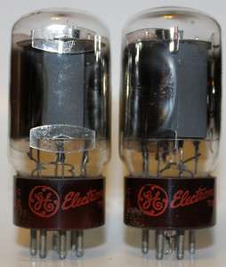 Matched Pair GE (Tung Sol) 5881 amp vacuum tubes, Tested ! (lot 20 