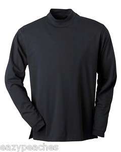 ASHWORTH Golf Men Size L/S Wicking Mock Shirt ANY COLOR  