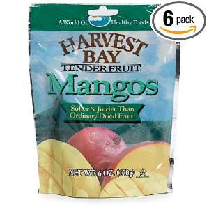 Harvest Bay Tenderfruits, Mangos, 6 Ounce Bags (Pack of 6):  