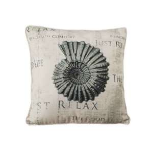  Nautilus Shell Pillow. Canvas.Anvas. Set of 2