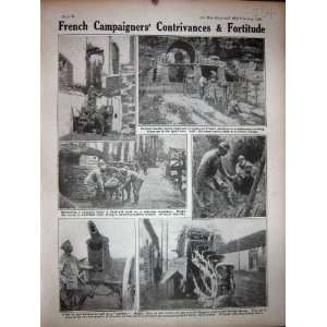    1918 WW1 French Soldiers Shower Baths Digger Trench