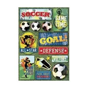  Karen Foster Soccer Cardstock Stickers 5.5X9 All Star 