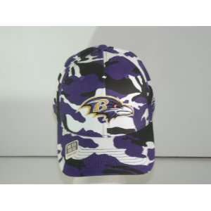  NFL Baltimore Ravens Team Color Camouflage Flex Fit Hat 