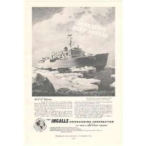   Ship Operation Deep Freeze Ingalls Shipbuilding Print Ad (52922