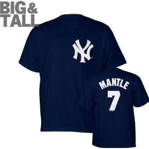  Mantle Big & Tall New York Yankees #7 Cooperstown Name and Number 
