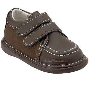   Squeak Baby Toddler Little Boys Brown Combo Leather Shoes 3 12: Baby