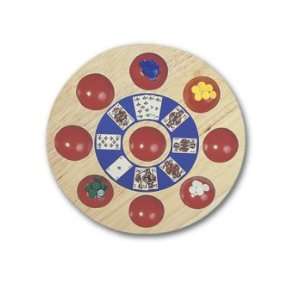   Michigan Rummy Game 9.75 in with Chip ,American Puzzles, Toys & Games