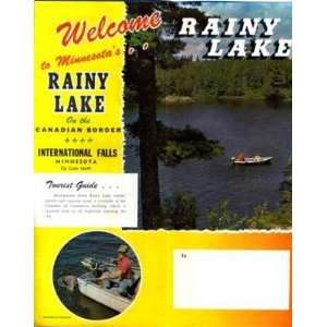  Rainy Lake Brochure & Map International Falls MN 