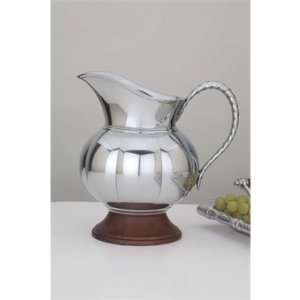 Bannister Series Polished Aluminum Water Pitcher 2QT  
