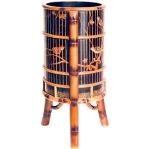 Hand Painted Bamboo Umbrella Stand:  Home & Kitchen