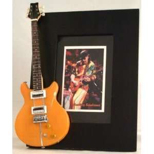  Carlos Santana Picture Frame with Miniature Guitar Replica 