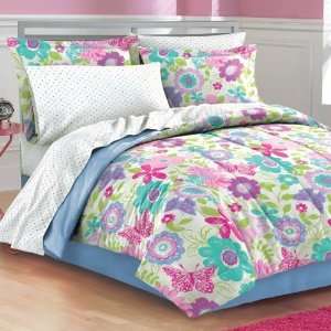   Dot Twin Comforter Set (6pc Bed in a Bag) 