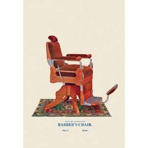  Barbers Chair #53 24X36 Giclee Paper: Home & Kitchen