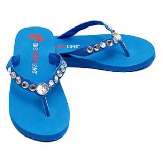   Little Girls Blue Jeweled Flip Flop Sandals 7 6: One Ruby Lane: Shoes