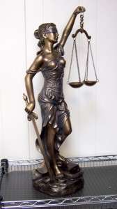 BIG Lady Scales Of Justice Lawyer Statue Attorney Gift  