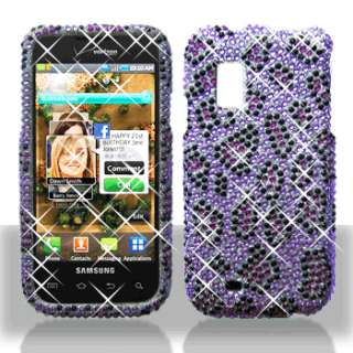 Purple Leopard BLING Case for Samsung Fascinate i500  