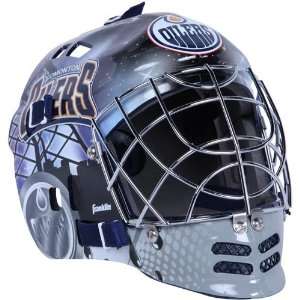   Edmonton Oilers Street Hockey Team Goalie Face Mask