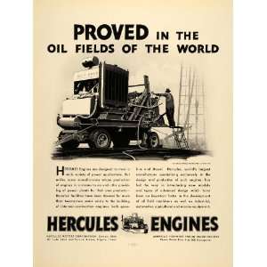  1938 Ad Hercules Engine Canton Kilgore Gasoline Diesel 