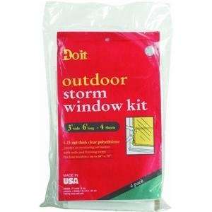  Do it Four Storm Window Kit, 4PK 3X6 STORMWINDOW KITS 