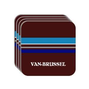  Personal Name Gift   VAN BRUSSEL Set of 4 Mini Mousepad 