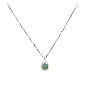  Baroni Sterling Silver & Turquoise Birthstone Necklace: Baroni