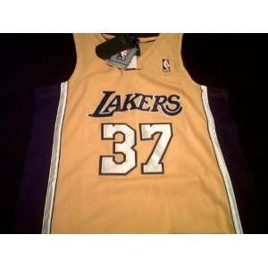  Ron Artest Adidas Home Gold Los Angeles Lakers Jersey Size 